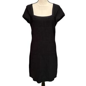 White House Black Market Cap Sleeve Knit Dress Size M